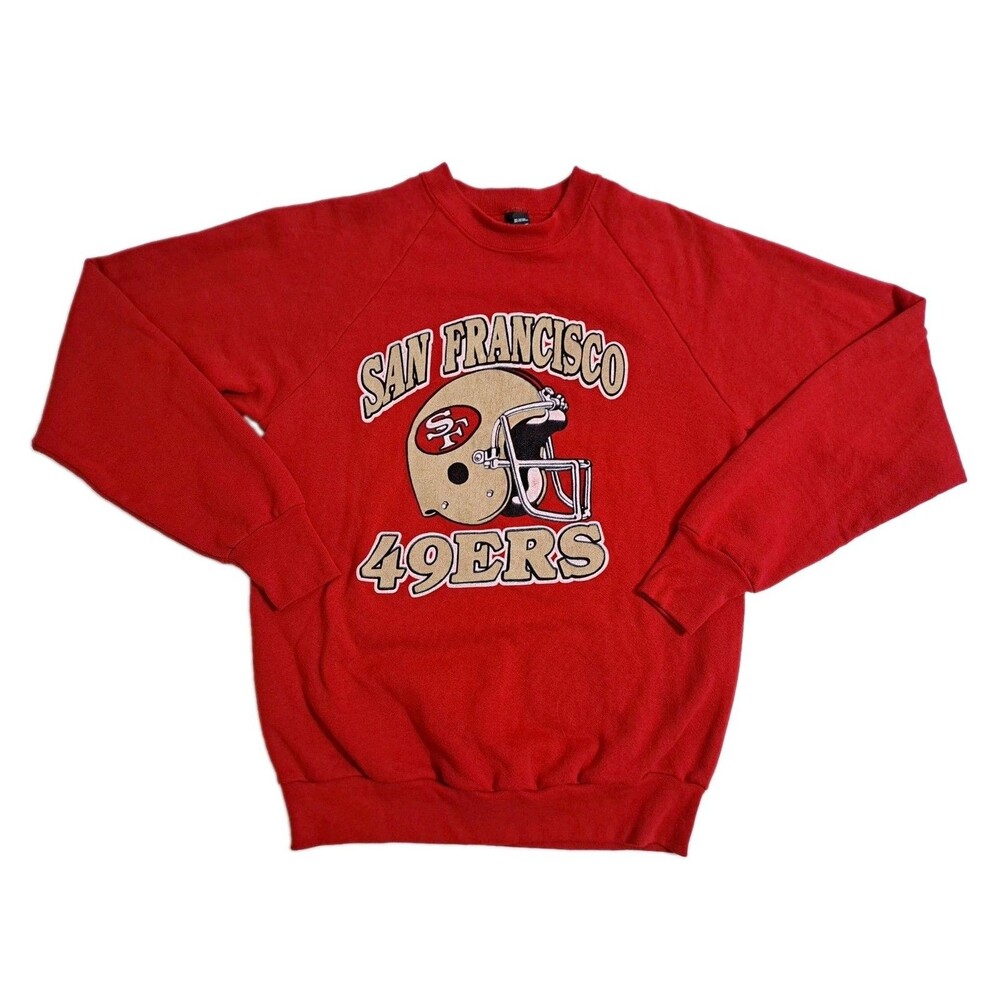 Vintage 90s San Francisco 49ers NFL Screen Stars Sweater Sweatshirt Red Large